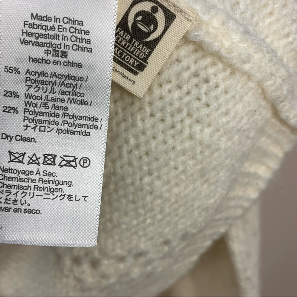 Madewell Diamond Stitch Crewneck Wool Blend Sweater - Picture 7 of 13